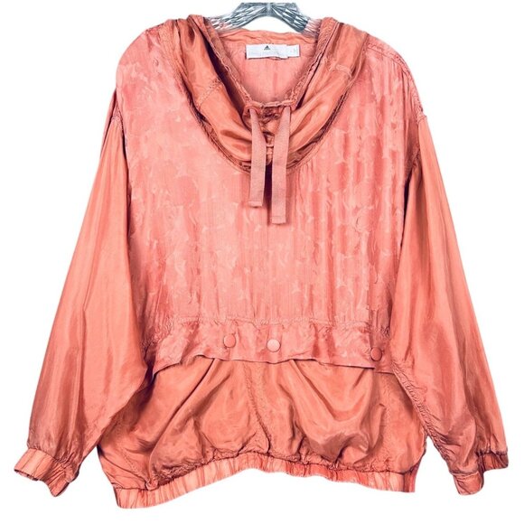 ADIDAS Stella McCartney Running Pull Over Jacket Large Ash Pink Tennis Gorpcore - Picture 1 of 14